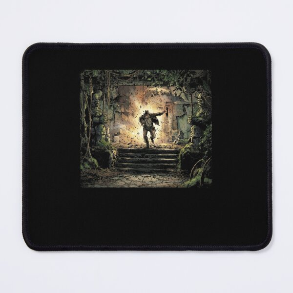 Item preview, Retro Adventure Archeologist Temple Escape Art designed and sold by Fenay Designs.