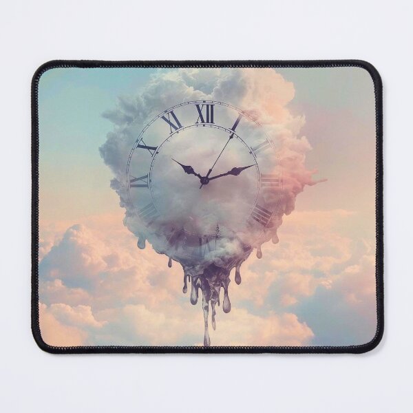 Item preview, Liquid Time: Surreal Melting Clock and Dreamy Cloud Wall Art designed and sold by Cozyartsss.