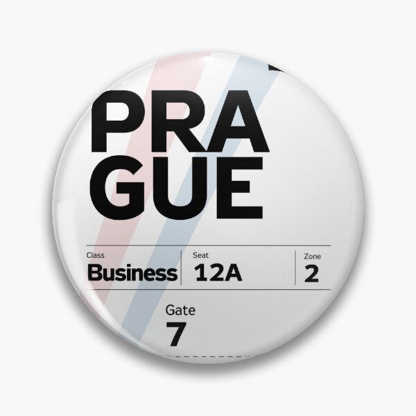 Item preview, Prague Boarding Pass PRG Czech aviation (2026 business class) designed and sold by CzechDesigns.