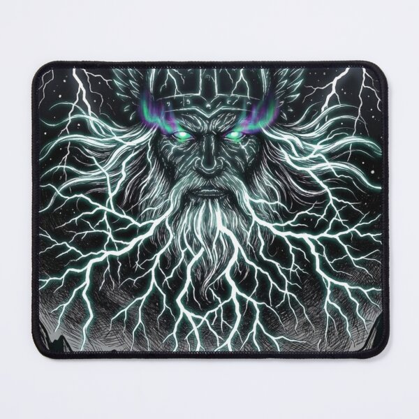 Item preview, Thor Norse Thunder God Art | Viking Lightning Storm Print designed and sold by Epick7.