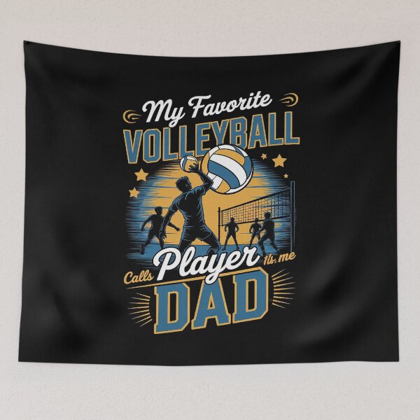 Item preview, Fathers Day Volleyball Father Volleyball Dad designed and sold by MarkLeedsArt.