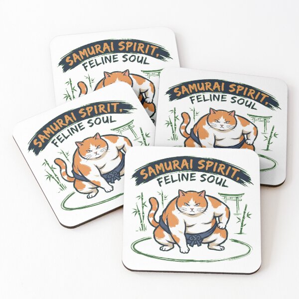 Item preview, The Sumo Champion: Mighty Round Bicolored Cat Wrestler designed and sold by Thaivi Design.
