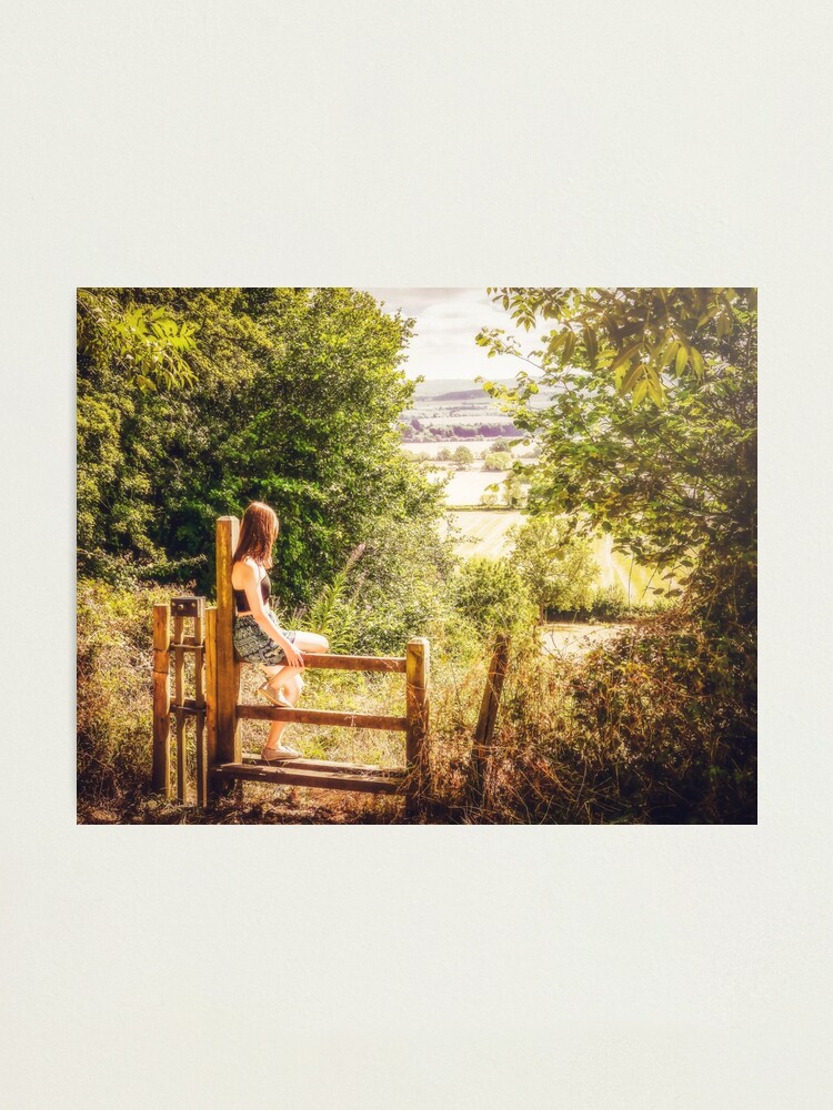 Alternate view of Summer-haze landscape Photographic Print