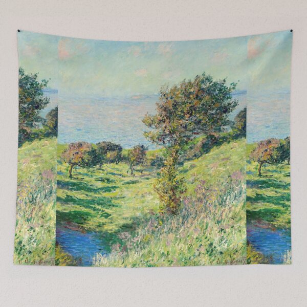 Item preview, Coup De Vent by Claude Monet: Impressionist Coastal Landscape Poster designed and sold by artofuniverse.