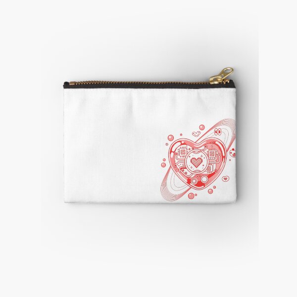 Item preview, Cyber-Pop Heart Circuit - Red & White Y2K Vector Art designed and sold by HappySproutArt.