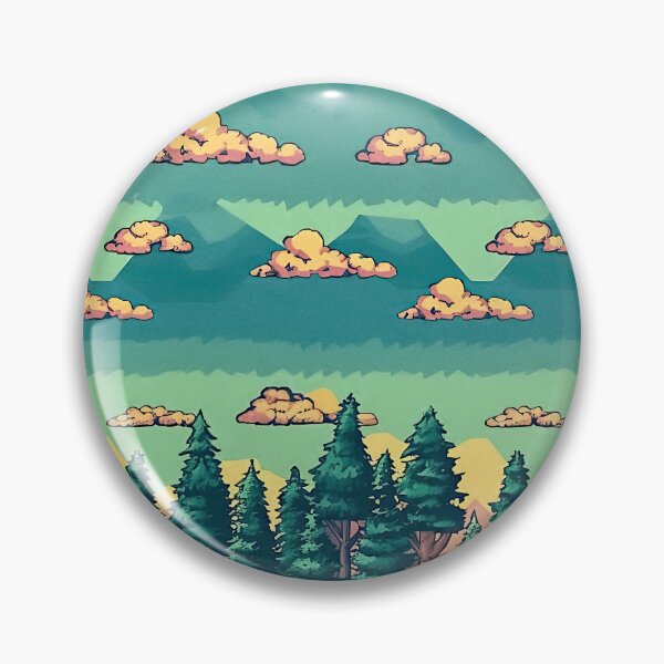 Item preview, Pixel Art Landscape Seamless Pattern | Nostalgic gamer vibes designed and sold by casaloomaria.