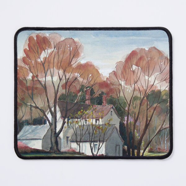 Item preview, Fall Trees with a House designed and sold by palmprints.