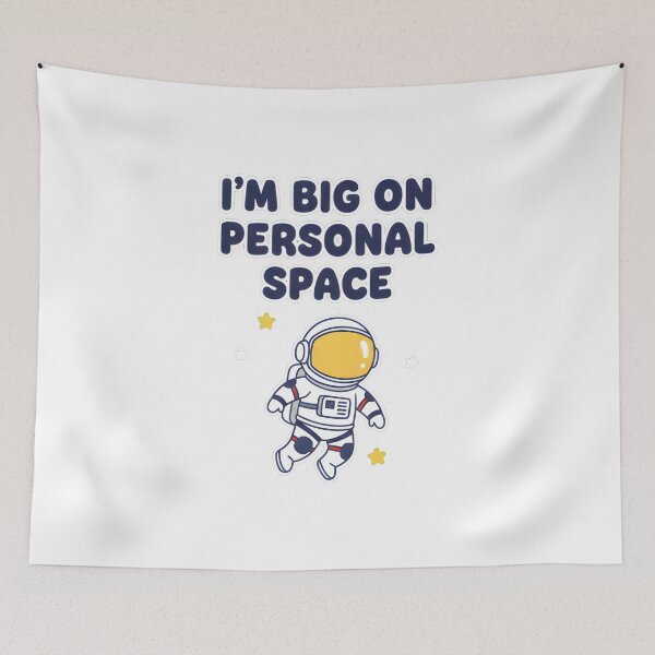 Item preview, I'm Big On Personal Space - Funny Astronaut Introvert Quote designed and sold by ys96.