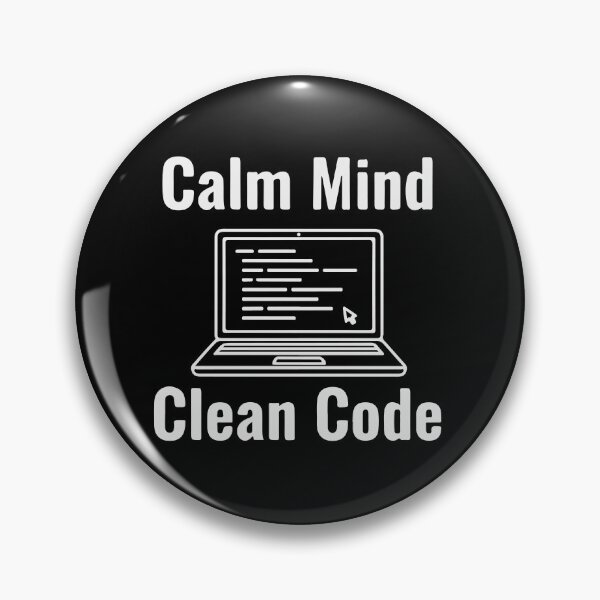 Item preview, Calm Mind Clean Code T-Shirt  Minimal Programmer Motivation Tee designed and sold by Design-Pro-21.