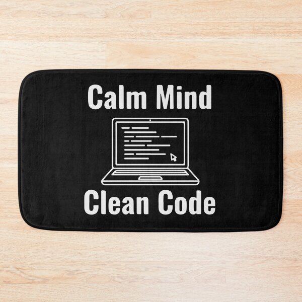 Item preview, Calm Mind Clean Code T-Shirt  Minimal Programmer Motivation Tee designed and sold by Design-Pro-21.