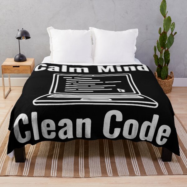 Item preview, Calm Mind Clean Code T-Shirt  Minimal Programmer Motivation Tee designed and sold by Design-Pro-21.