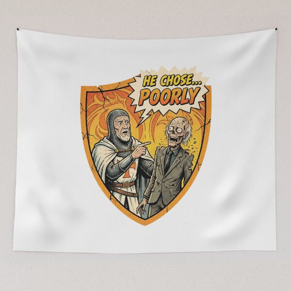 Item preview, Retro Grail Knight He Chose Poorly Art designed and sold by Fenay Designs.