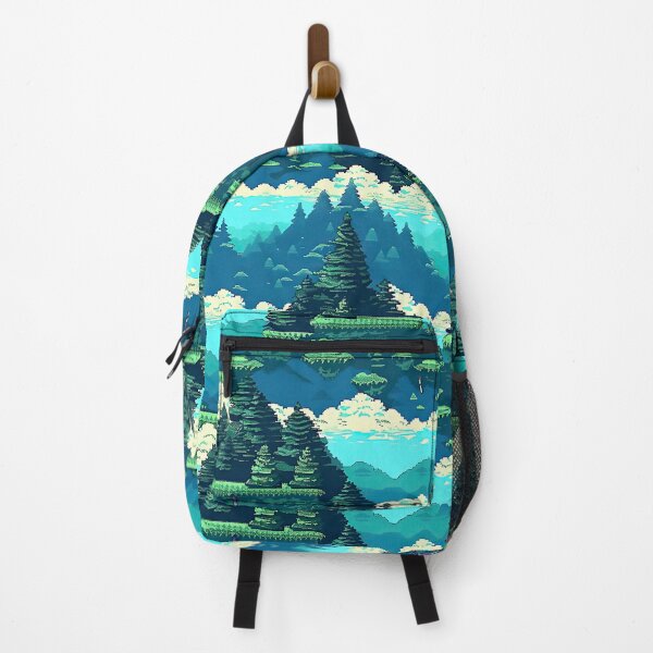 Item preview, Nostalgic Pixel Art Gaming Landscape | 90s Retro Pattern designed and sold by casaloomaria.