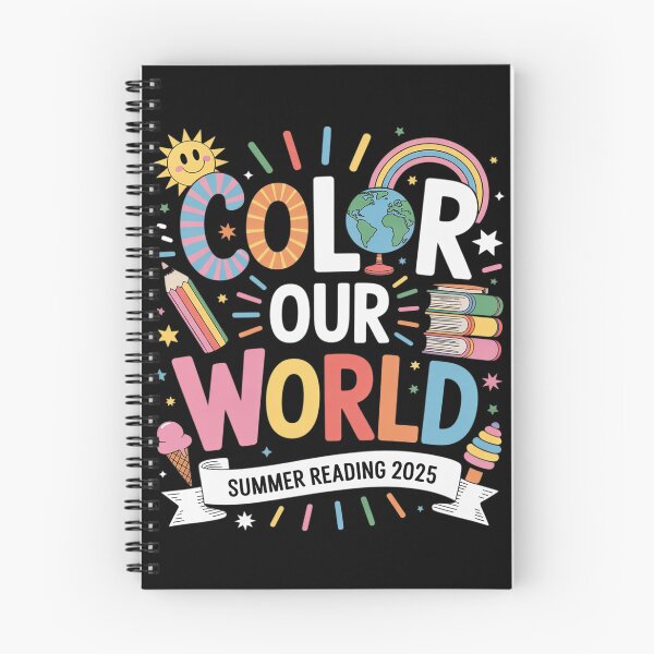 Item preview, 2025 Color Our World Book Summer Reading Program designed and sold by DigitaldeligArt.