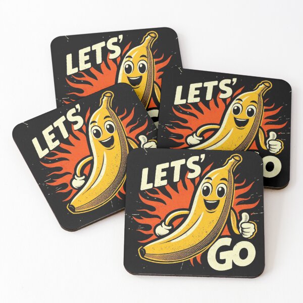 Item preview, Let's Go Kawaii Banana Retro Vintage Cool Cartoon designed and sold by Zoo-Moo.