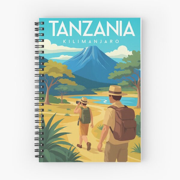 Item preview, Tanzania Africa travel poster  designed and sold by Arctic frame studio.