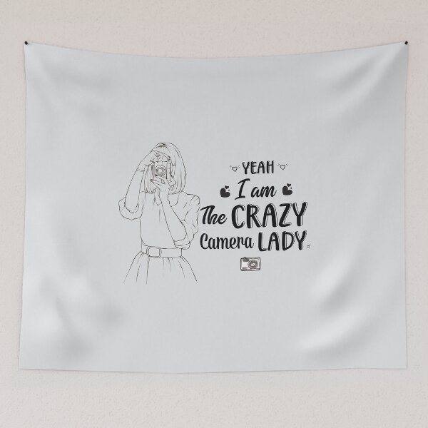 Item preview, Crazy Camera Lady designed and sold by Designdos.