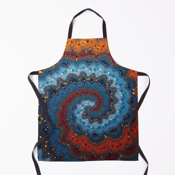 Item preview, Aboriginal Inspired Dot Art - A Whirlwind of Wavy Lava and Water designed and sold by GrinGalore.