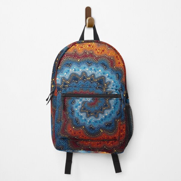 Item preview, Aboriginal Inspired Dot Art - A Whirlwind of Wavy Lava and Water designed and sold by GrinGalore.