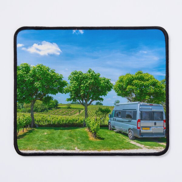 Item preview, Campervan Motorhome Parked by French Vineyard on a Sunny Summer Day designed and sold by acceleratorhams.