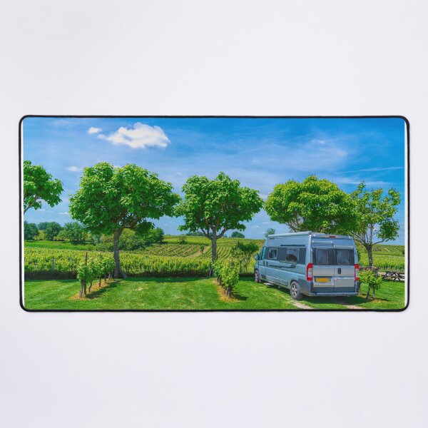 Item preview, Campervan Motorhome Parked by French Vineyard on a Sunny Summer Day designed and sold by acceleratorhams.