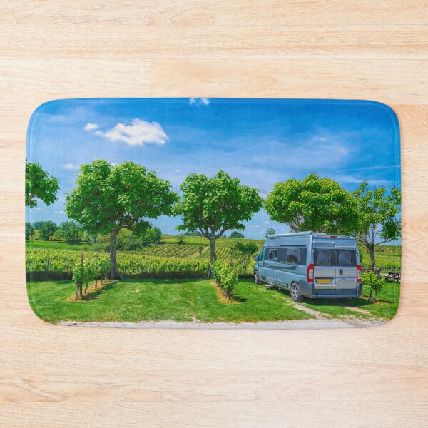 Item preview, Campervan Motorhome Parked by French Vineyard on a Sunny Summer Day designed and sold by acceleratorhams.