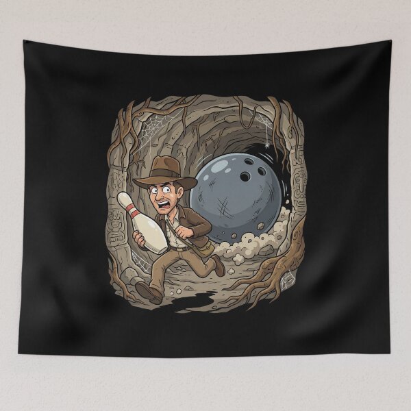 Item preview, Funny Adventure Bowling Ball Escape Art designed and sold by Fenay Designs.