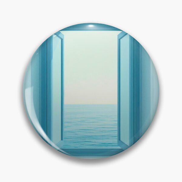 Item preview, Horizon Open: Modern Minimalist Open Window Ocean View Wall Art designed and sold by Cozyartsss.