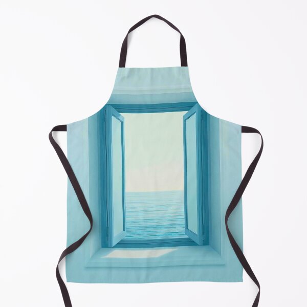 Item preview, Horizon Open: Modern Minimalist Open Window Ocean View Wall Art designed and sold by Cozyartsss.