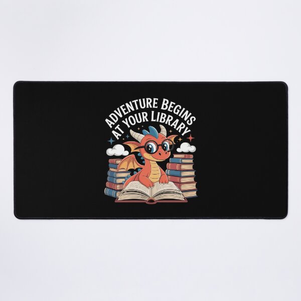 Item preview, Adventure Begins At Your Library Adventure Summer Book Lover designed and sold by DigitaldeligArt.