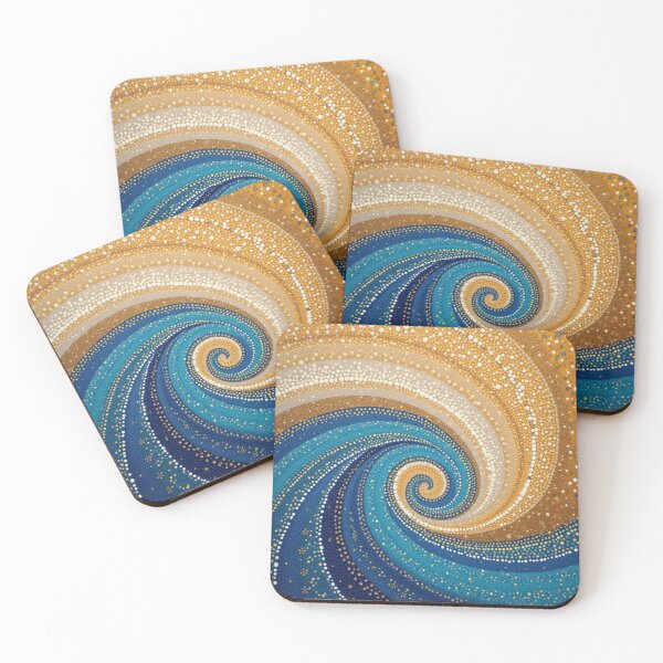 Item preview, Aboriginal Inspired Dot Art - Water Sand Whirlwind designed and sold by GrinGalore.