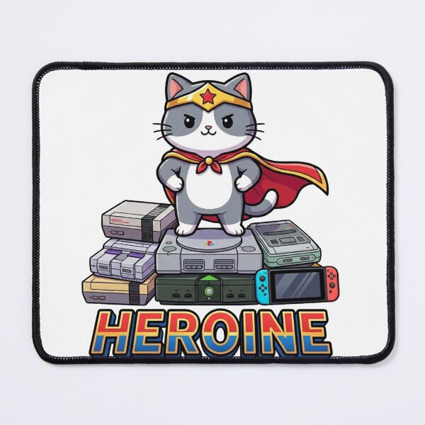Item preview, Heroine - Wonder Cat Super Gamer & Retro Consoles designed and sold by GemajoStudio.