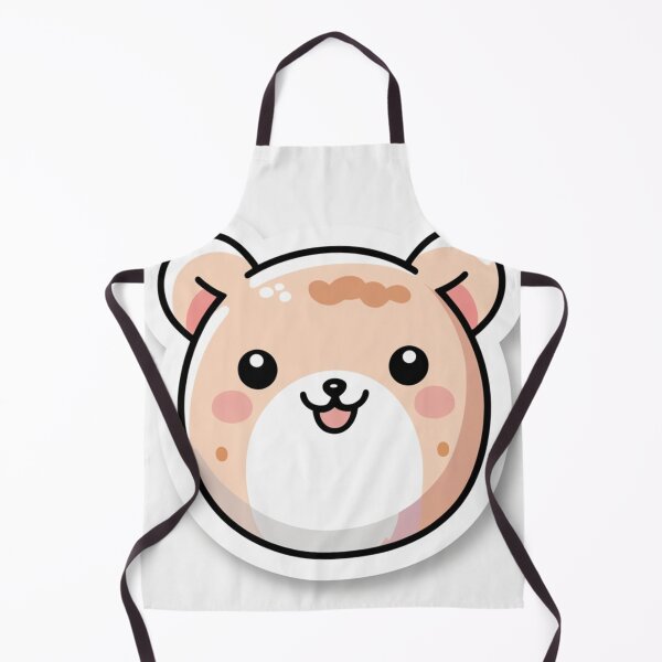 Item preview, Cute Kawaii Bear Face Sticker - Chibi Happy Bear designed and sold by MiniPrintMagic.
