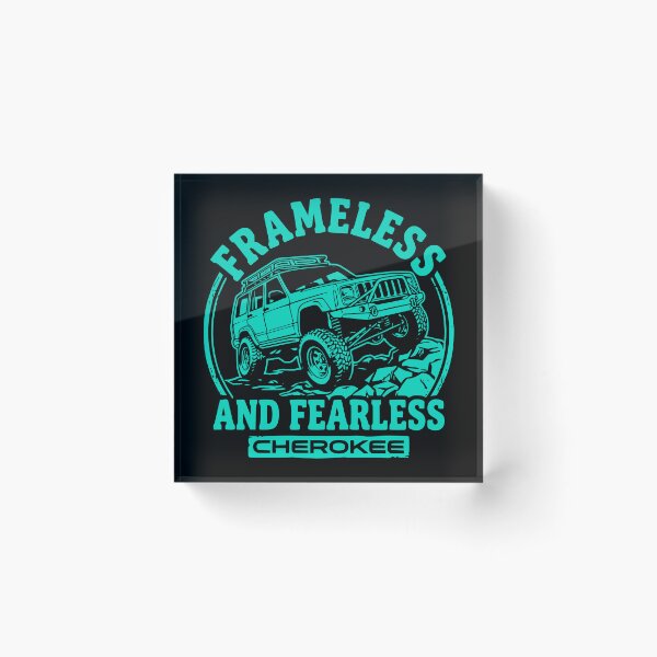 Item preview, Cherokee XJ 4x4 Off Road Frameless and Fearless Teal designed and sold by Off-Road-Zone.