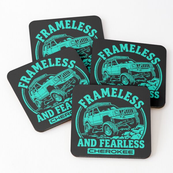 Item preview, Cherokee XJ 4x4 Off Road Frameless and Fearless Teal designed and sold by Off-Road-Zone.