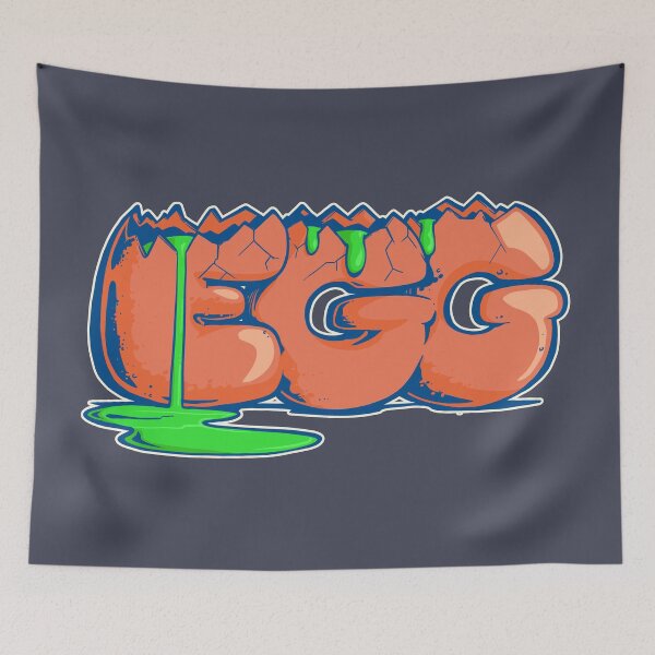Item preview, Egg - color version 2 (drawn word) designed and sold by TomiAx.