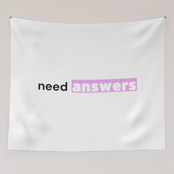 Item preview, Need Answers Shirt — Overthinker Existential Typography Tee designed and sold by OrikuStudio.