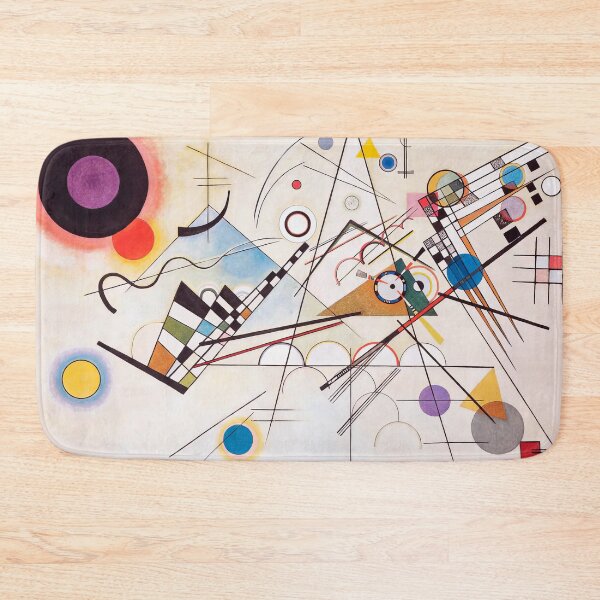 Aperçu de l'œuvre Composition 8 Art abstrait de Kandinsky HD créée et vendue par Retr0Tshirts.