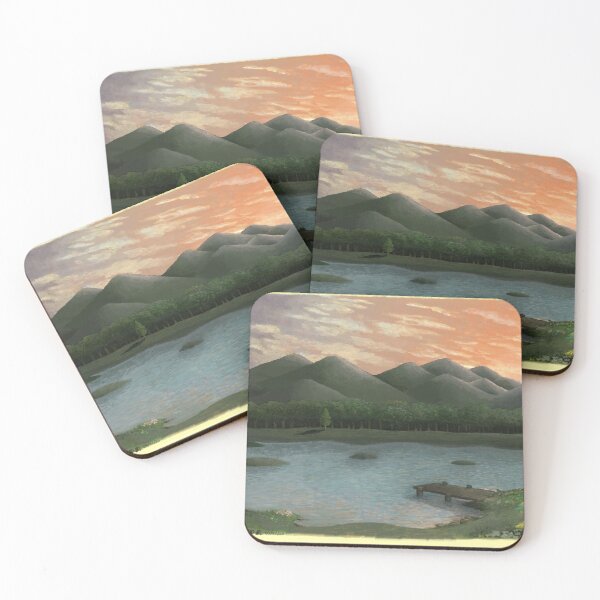 Item preview, a scenic lake with mountains designed and sold by David Plumm.