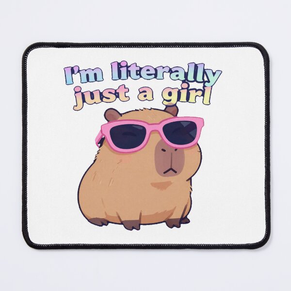 Item preview, Funny Capybara I'm Literally Just a Girl Meme Y2K Aesthetic designed and sold by gaogle.
