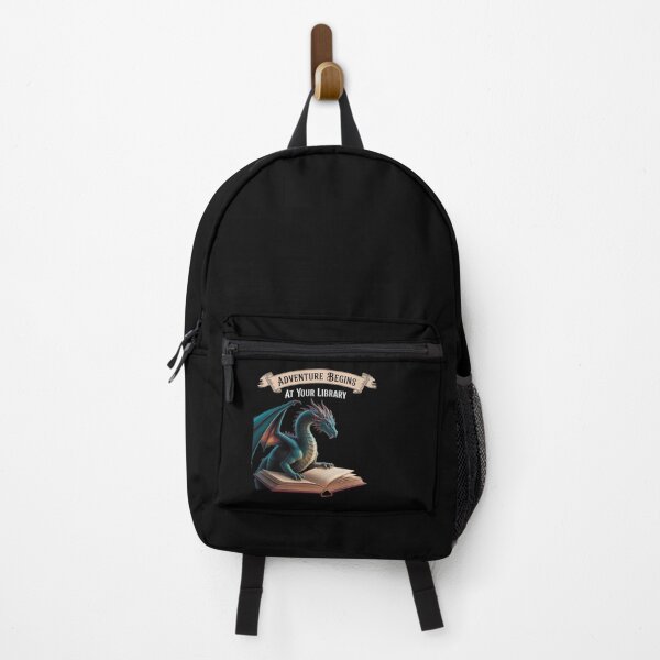 Item preview, Adventure Begins At Your Library Dragons Reading Summer designed and sold by DigitaldeligArt.