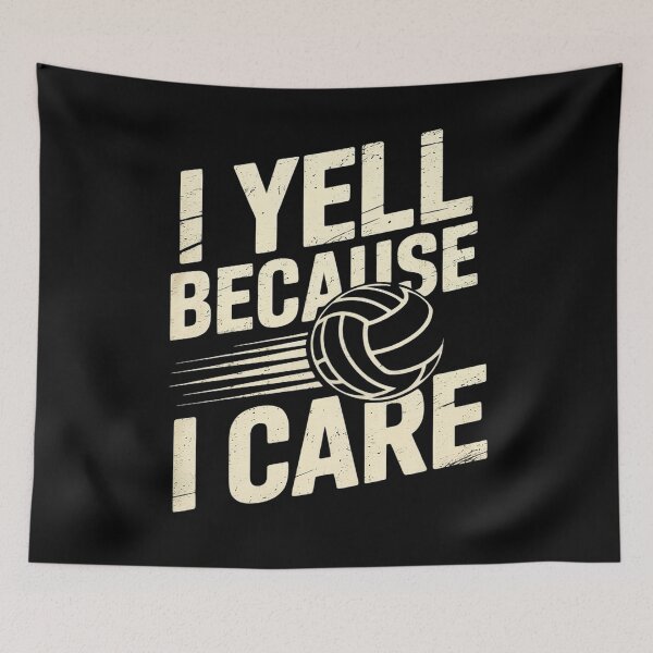 Item preview, I Yell Because I Care Volleyball Humor Dad Fathers Day  designed and sold by MarkLeedsArt.