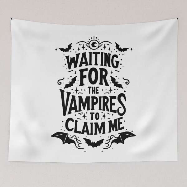 Item preview, Waiting for Vampires to Claim Me designed and sold by Retr0Tshirts.