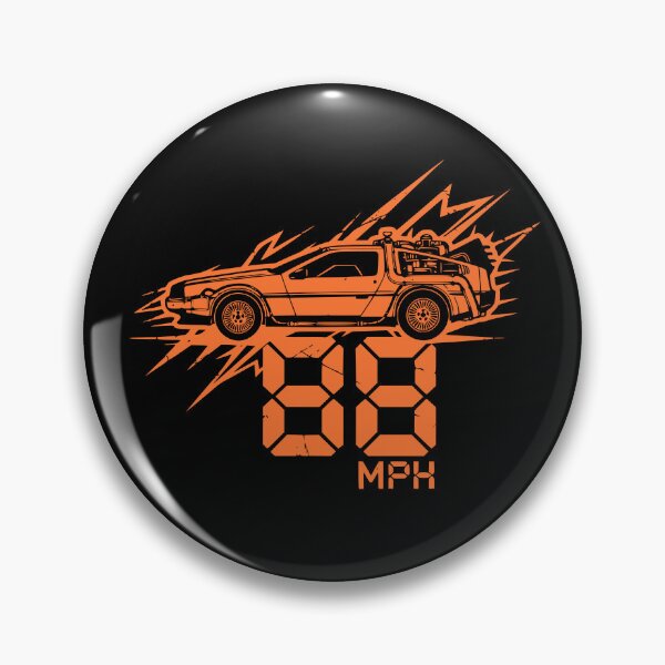 Item preview, 88 MPH Time Machine DeLorean Retro Cinema Orange designed and sold by Off-Road-Zone.