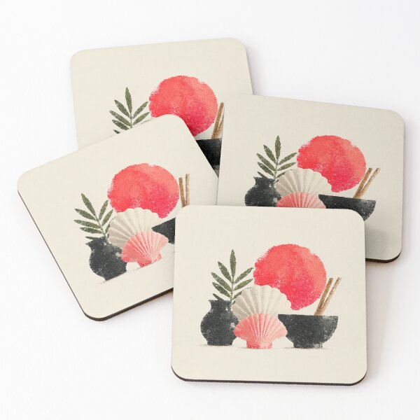Item preview, Minimalist Japanese Red Sun Still Life designed and sold by bubblegoth.