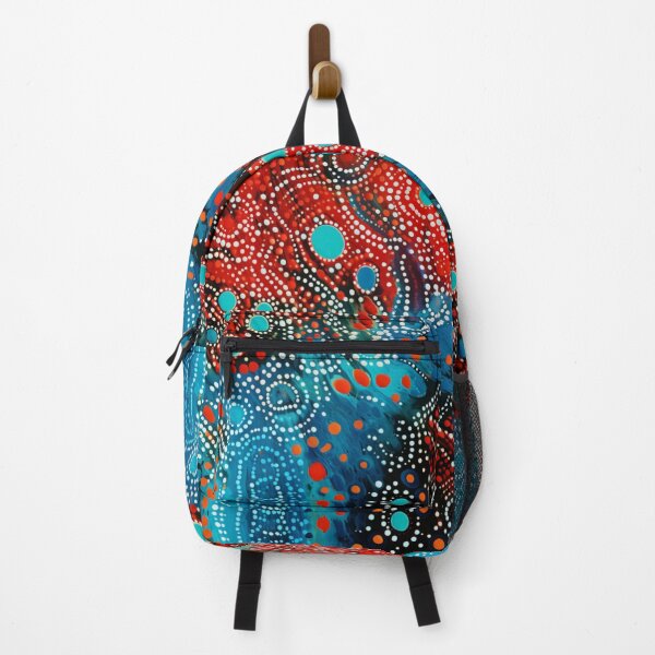 Item preview, Aboriginal Inspired Dot Art - Lava Splashes on Water designed and sold by GrinGalore.