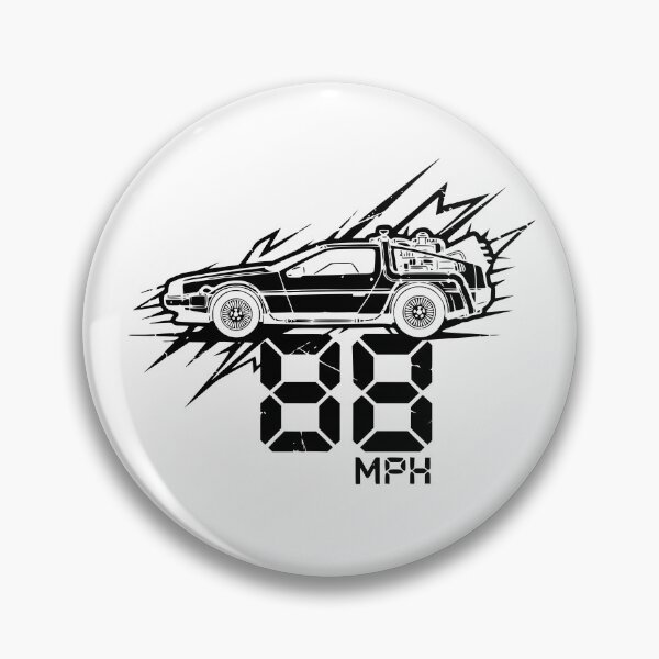 Item preview, 88 MPH Time Machine DeLorean Retro Cinema Black designed and sold by Off-Road-Zone.