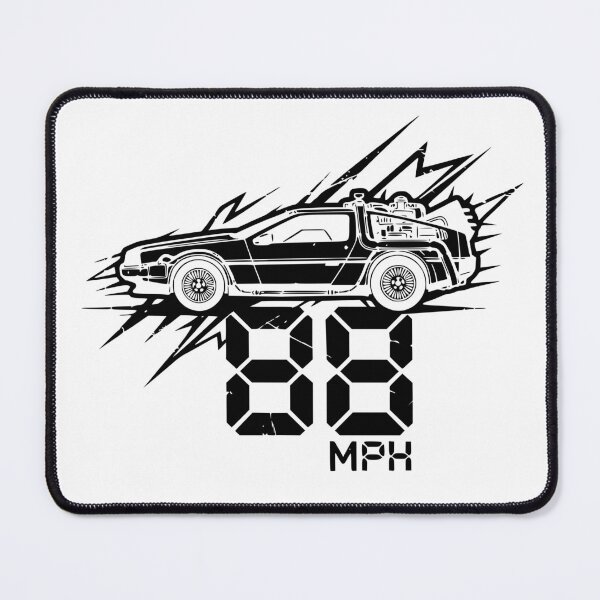Item preview, 88 MPH Time Machine DeLorean Retro Cinema Black designed and sold by Off-Road-Zone.