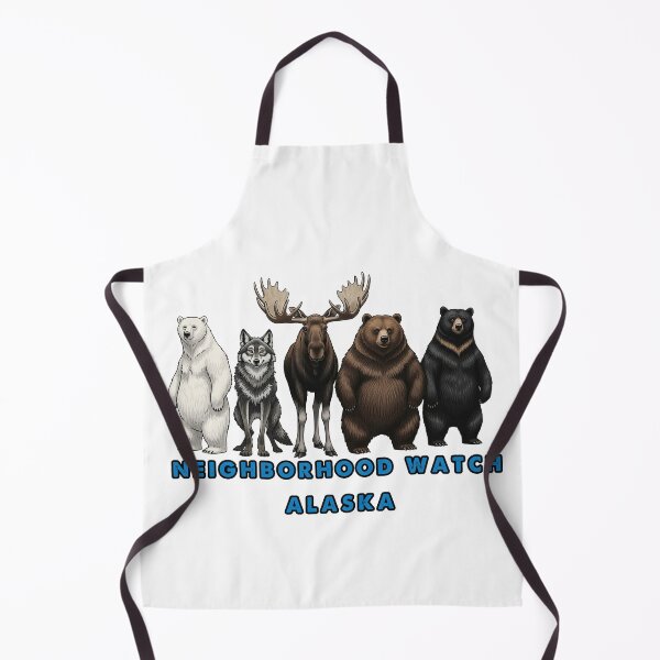 Item preview, Neighborhood Watch Alaska Funny Polar Bear and Moose Squad designed and sold by TeeARTHY.