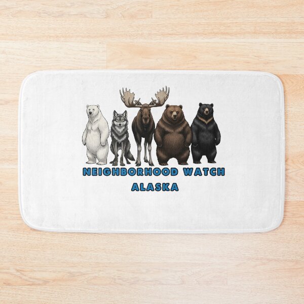 Item preview, Neighborhood Watch Alaska Funny Polar Bear and Moose Squad designed and sold by TeeARTHY.